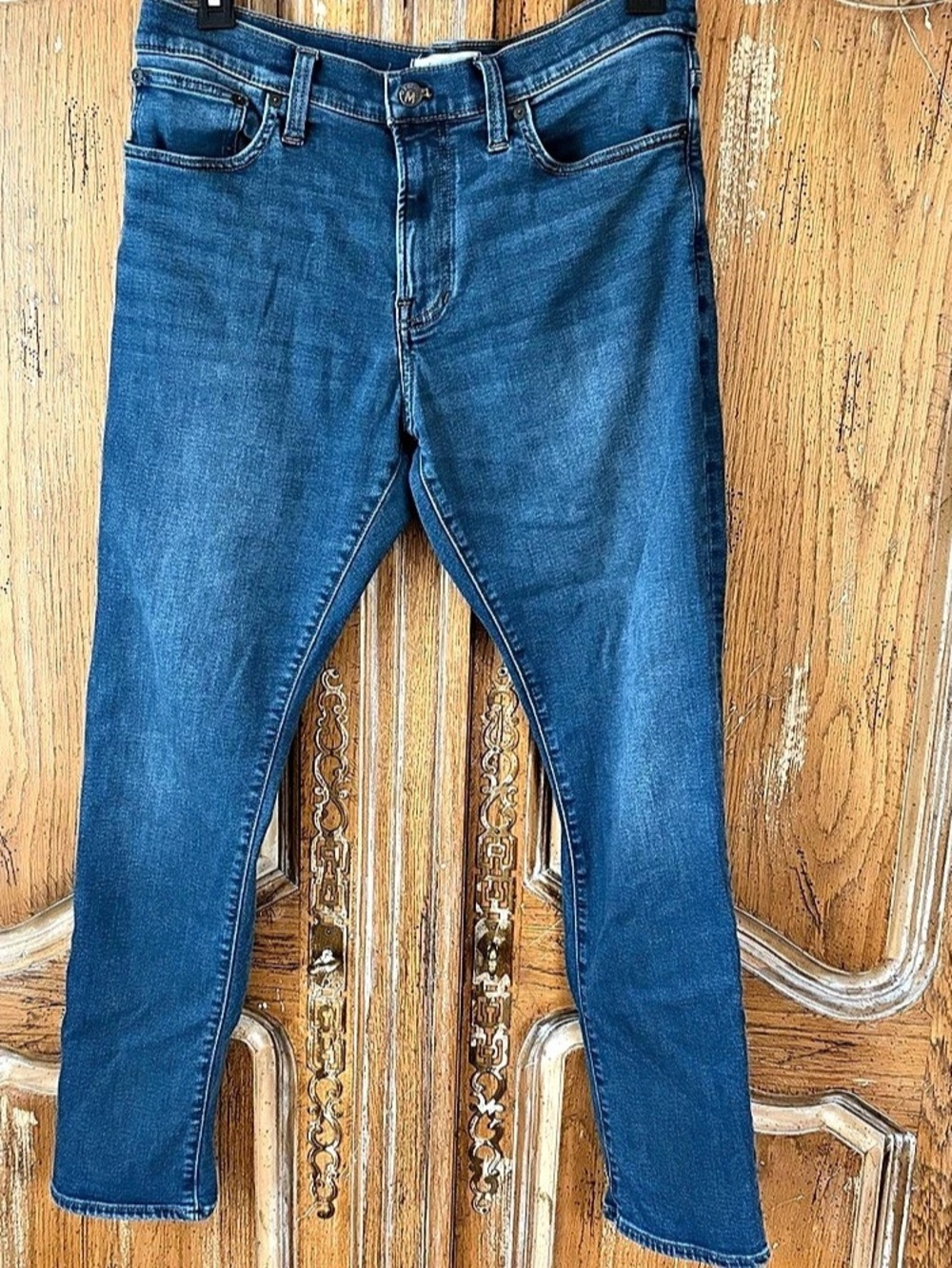 Madewell Men's Slim Fit Jeans 34x32
Medium Wash Blue Stretch Denim